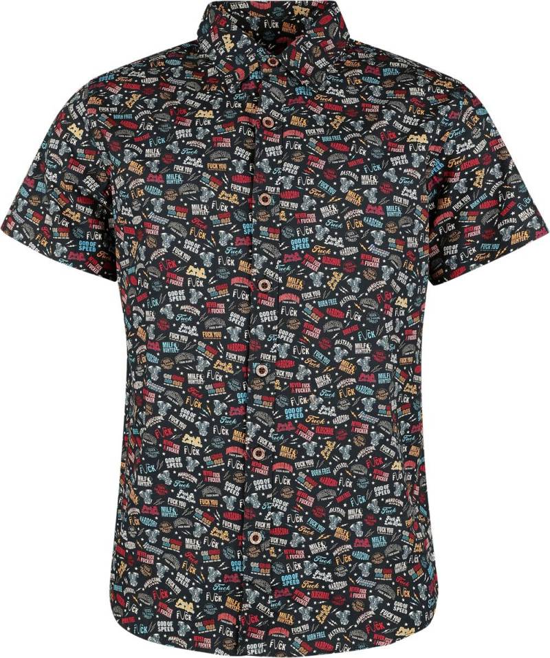 King Kerosin Motorcycle Tools Shirt Kurzarmhemd schwarz in XXL von King Kerosin