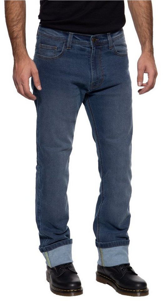 King Kerosin Motorradhose Kustombuilt Blue Motorrad Textilhose robust von King Kerosin
