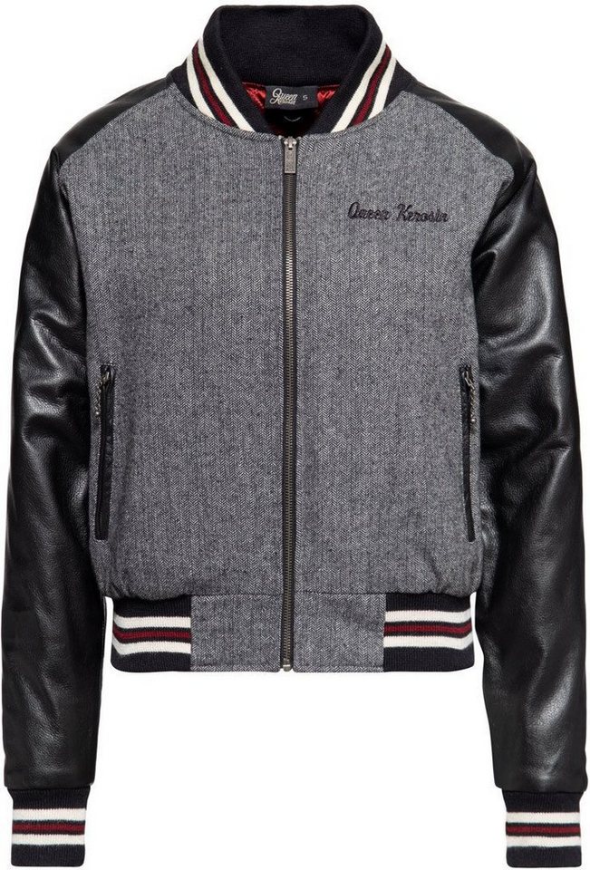 King Kerosin Motorradjacke Queen Kerosin Baseball College Damen Jacke von King Kerosin