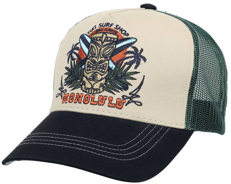 King Kerosin - Rockabilly Cap - Tiki Surf Shop - für Männer - multicolor von King Kerosin