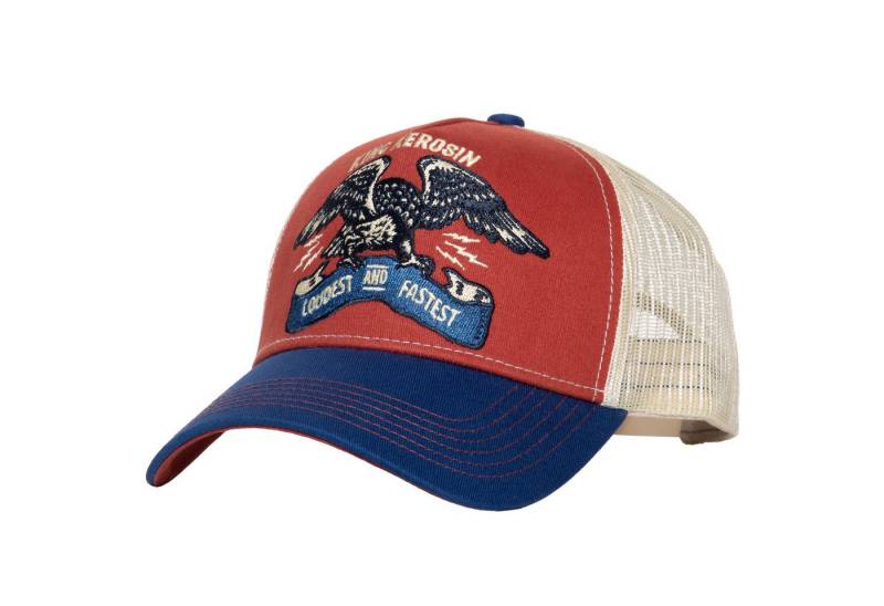 King Kerosin Trucker Cap King Kerosin Herren Trucker Cap "Loudest & Fastest" Red & Blue (Basecap, Meshcap, Trucker Kappe) von King Kerosin