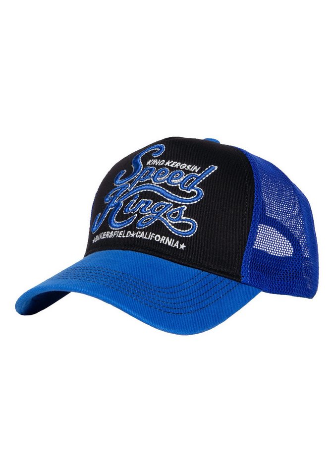 King Kerosin Trucker Cap Speed Kings mit Front-Stickerei von King Kerosin