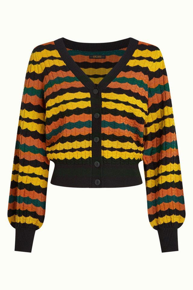 King Louie Cardigan - Farbige Damen-Strickjacke Cardi V Royal von King Louie