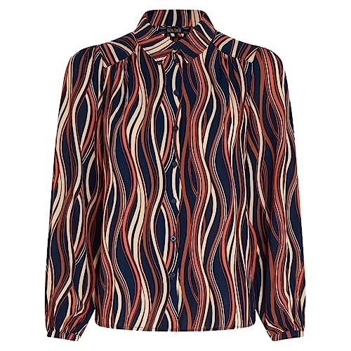 King Louie Damen Bluse Carina Blouse Merrill (as3, Numeric, Numeric_38, Regular, Regular, 413 Blue) von King Louie