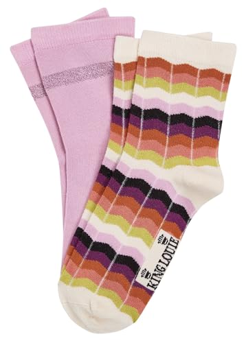 King Louie Damen Halbsocken Sneaker Socken 2 Paare im Set Sunset (DE/NL/SE/PL, Numerisch, 35, 38, Regular, Regular, 512 Sheer Lilac) von King Louie