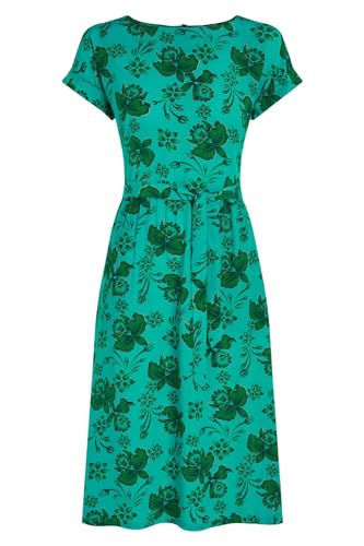 King Louie Damen Kleid Betty Loose Dress Coralie (DE/NL/SE/PL, Numerisch, 40, Regular, Regular, 248 Aqua Green) von King Louie