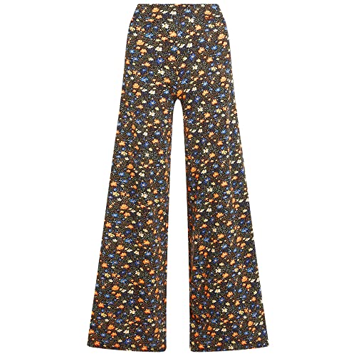 King Louie Damen Palazzo Hose Border Pants Lopez (as3, Alpha, m, Regular, Regular, 001 Black) von King Louie