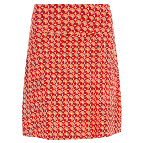 King Louie Damen Rock Border Skirt Rowe (DE/NL/SE/PL, Alphanumerisch, M, Regular, Regular, Fiery Red) von King Louie