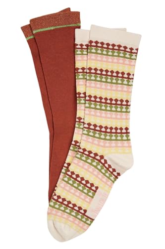 King Louie Damen Socken 2 Paare im Set Boyd (DE/NL/SE/PL, Numerisch, 35, 38, Regular, Regular, 072 Cream) von King Louie