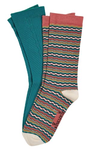 King Louie Damen Socken 2 Paare im Set Surfbird (DE/NL/SE/PL, Numerisch, 39, 42, Regular, Regular, 205 Ponderosa Green) von King Louie