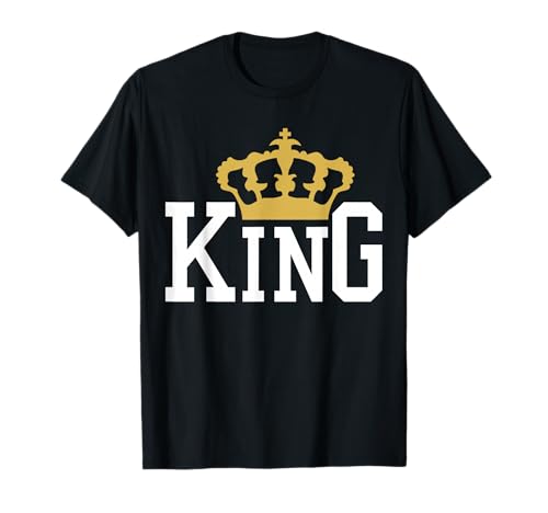 Königskrone für Herren und Damen, goldfarben T-Shirt Königskrone für Herren und Damen, goldfarben T-Shirt von King Matching Royalty Couple Design Crown Tees