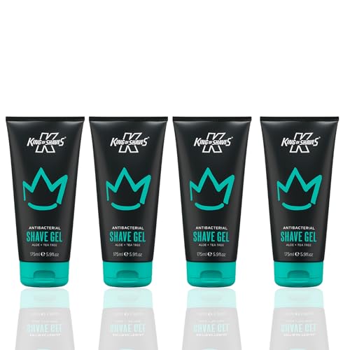 King of Shaves Antibacterial Shaving Gel for Men - 150ml QUAD-PACK King of Shaves Antibacterial Shaving Gel for Men - 150ml QUAD-PACK von King of Shaves