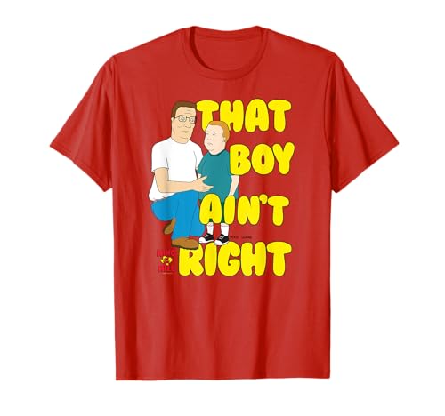 King of the Hill That Boy Ain't Right Bubble Letters Cartoon T-Shirt von King of the Hill
