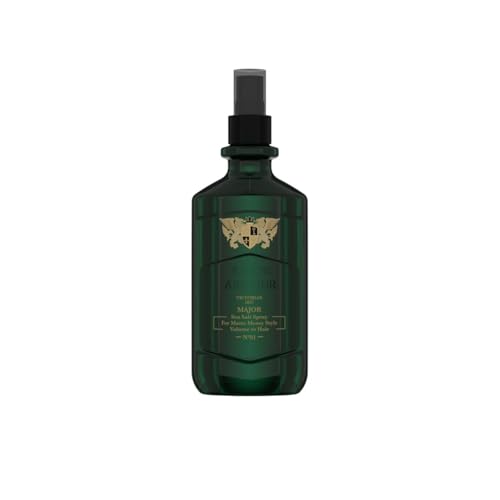King’s Armour MAJOR Sea Salt Spray 250 ml – Textur & Volumen für matte Beach-Looks - Unordentlichen Stil, Texturieren - Meersalz Haarspray von King's Armour