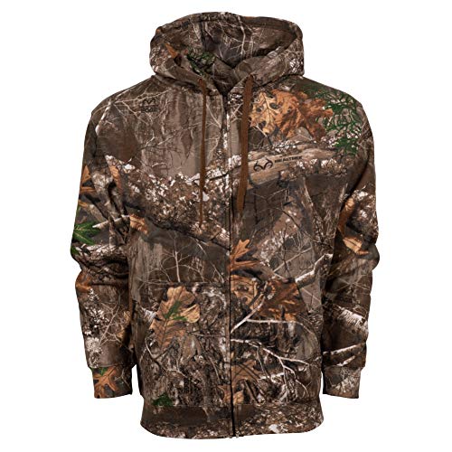 King's Camo KCB116 Herren Klassischer Baumwoll-Kapuzenpullover mit durchgehendem Reißverschluss, Mountain Shadow, Medium von King's Camo