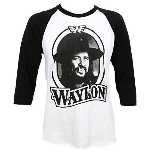 Waylon Jennings Herren '79 Tour Raglan T-Shirt Weiß Schwarz - Wei� - 3X-Groß Waylon Jennings Herren '79 Tour Raglan T-Shirt Weiß Schwarz - Wei� - 3X-Groß von King's Road