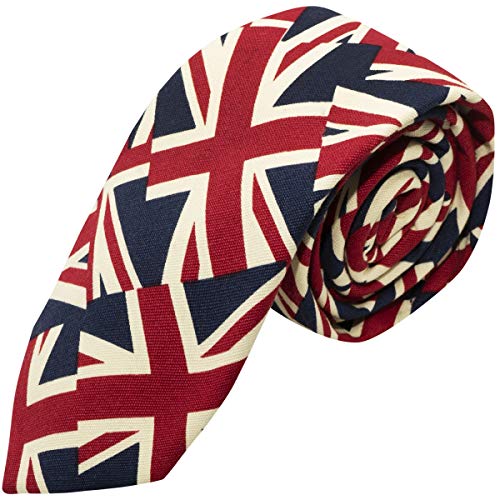 Krawatte mit Union Jack-Motiv, für Herren von King & Priory