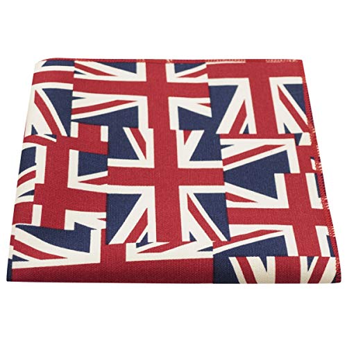 Union-Jack-Taschentuch für Herren, Einstecktuch, Großbritannien, mehrfarbig, Standard von King & Priory