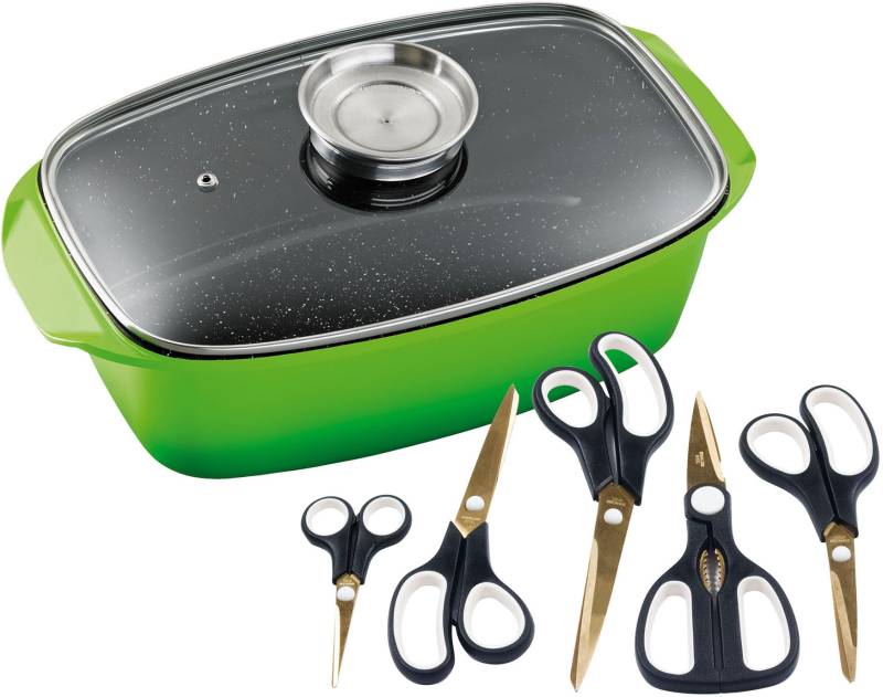 KING Bräter Set, 7 Stk. tlg. Aluminiumguss von King