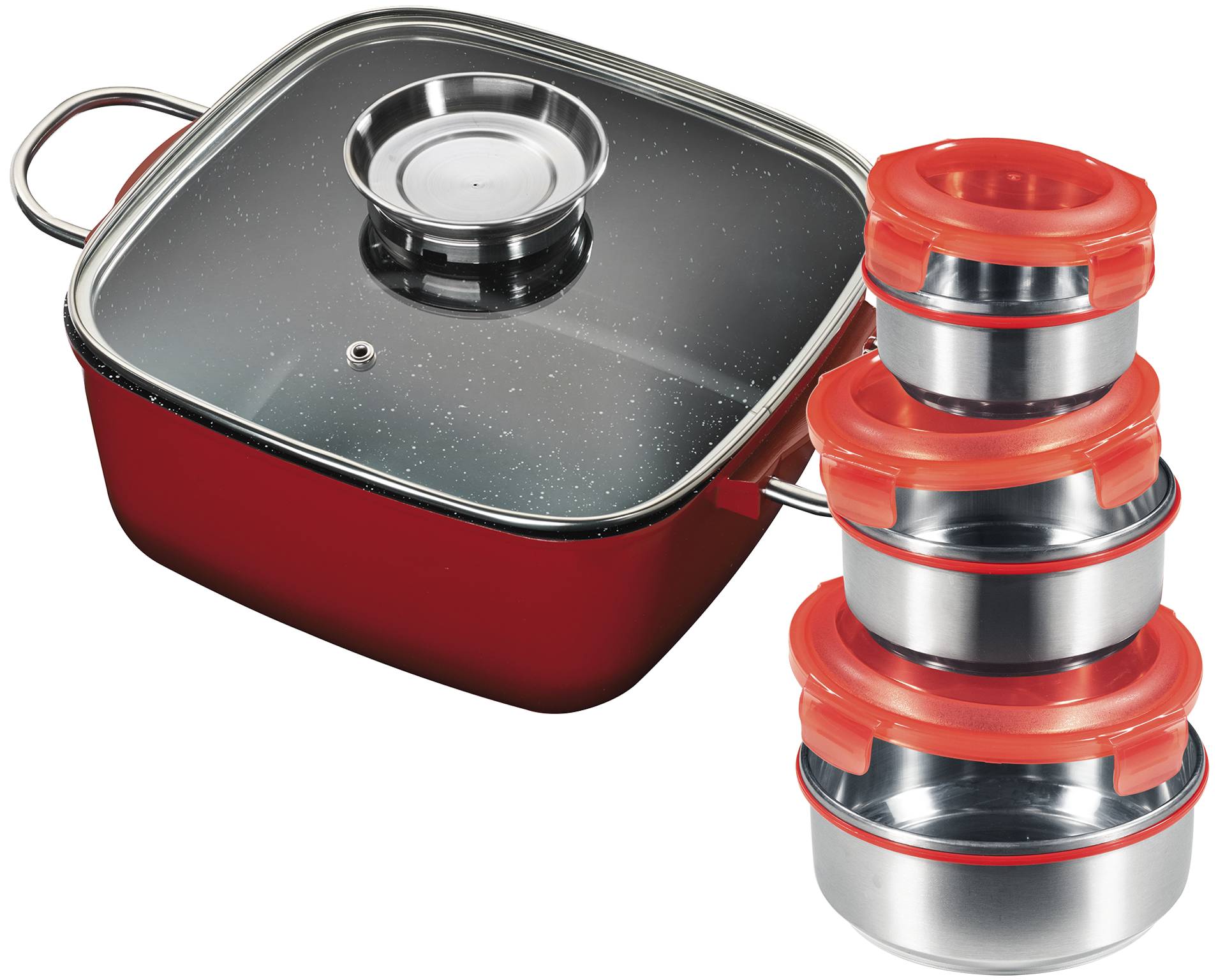 KING Bräter Set, 8 Stk. tlg. Aluminiumguss von King