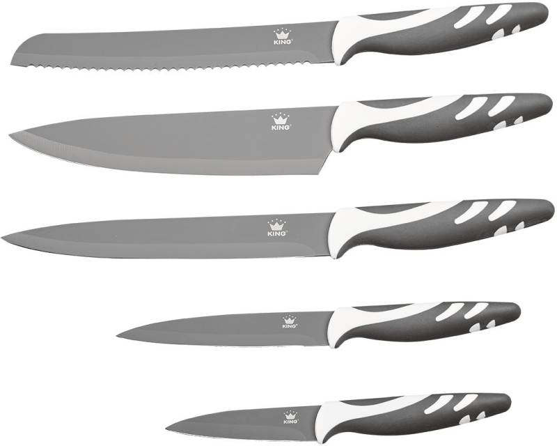 KING Messer-Set Mit beschichteten Klingen von King