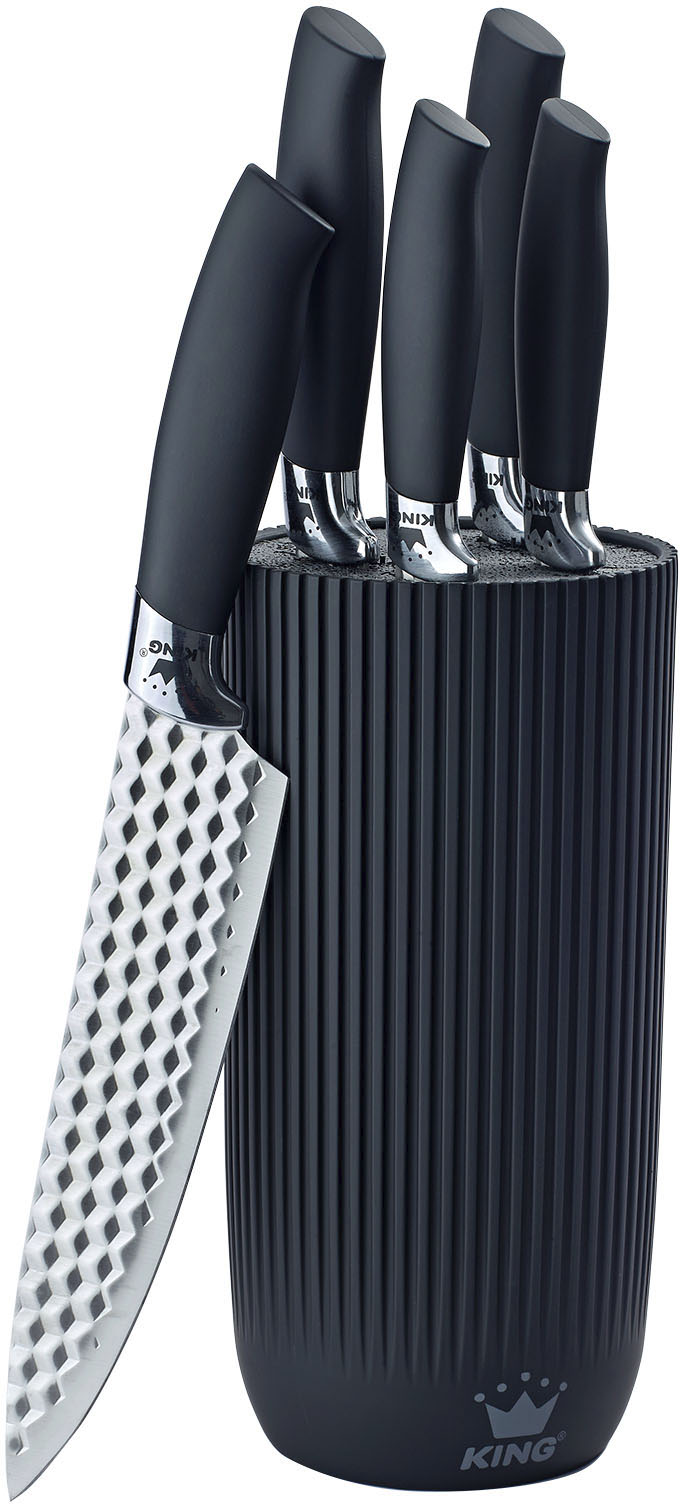 KING Messer-Set "CONIC" Messerklingen mit Wabenstruktur von King
