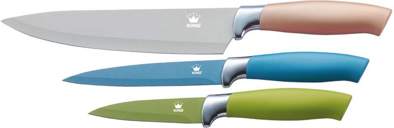 KING Messer-Set "Metallic", (Set, 3 tlg.) von King