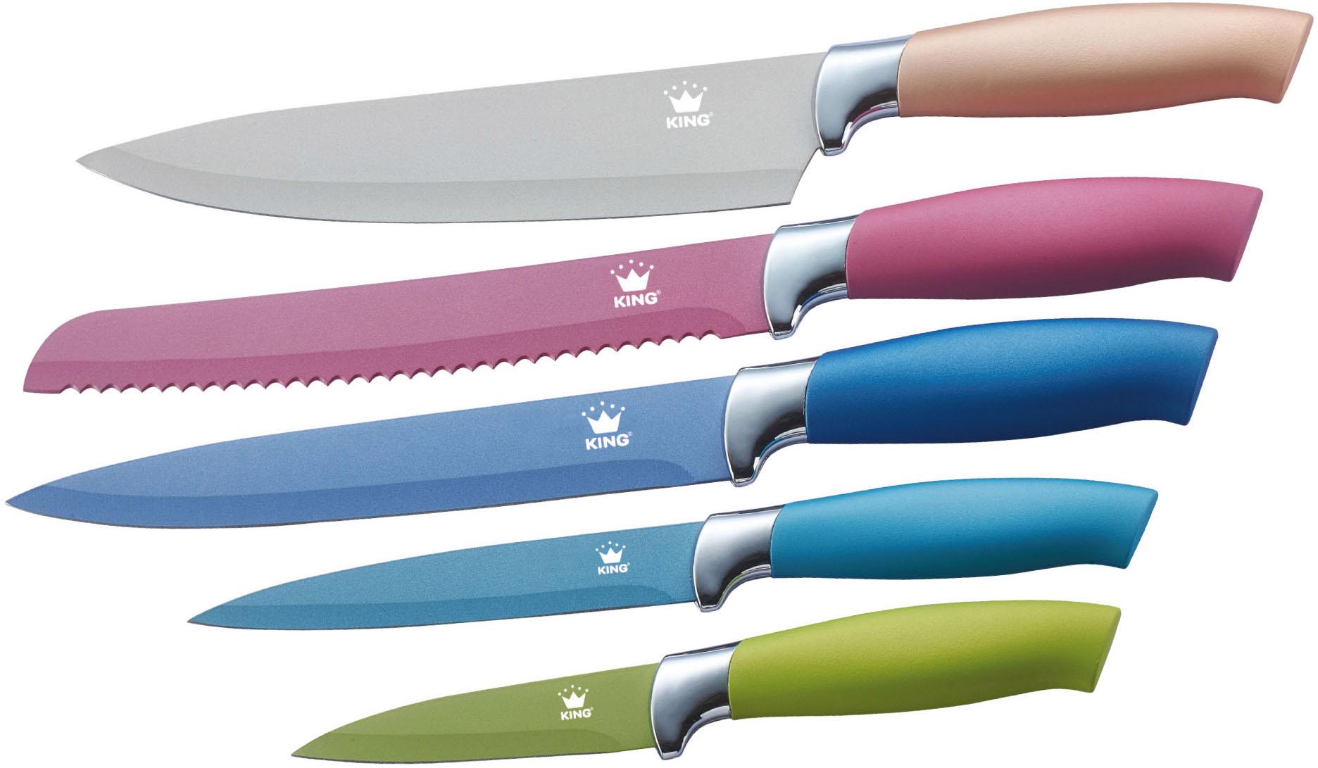 KING Messer-Set "Metallic", (Set, 5 tlg.) von King