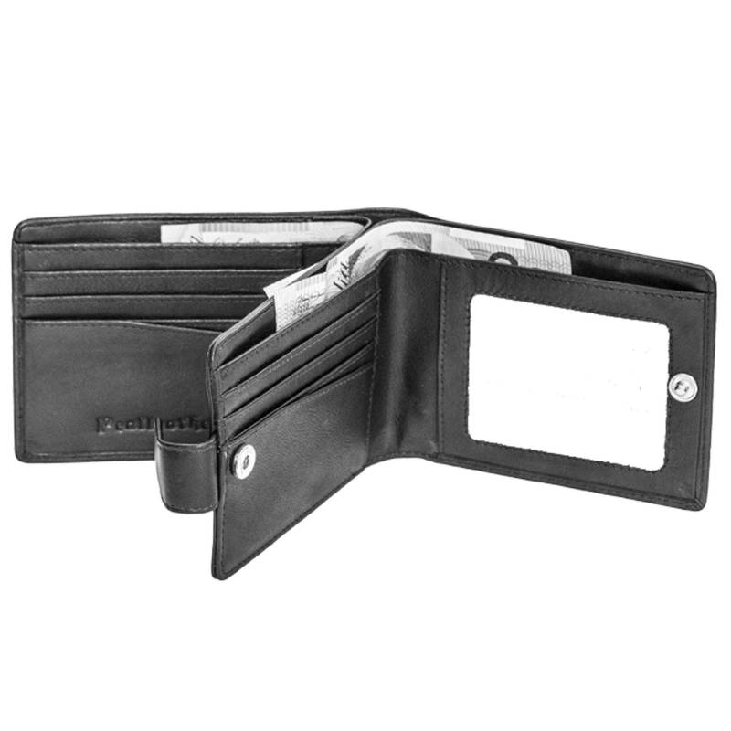 Versteckte Herren Reisebrieftasche | Leder Geldbeutel Geheime Geldbörse Verdeckte 2 in 1 12 Kartenfächer Verschluss & Knopf Schließen von KingBeeCreations