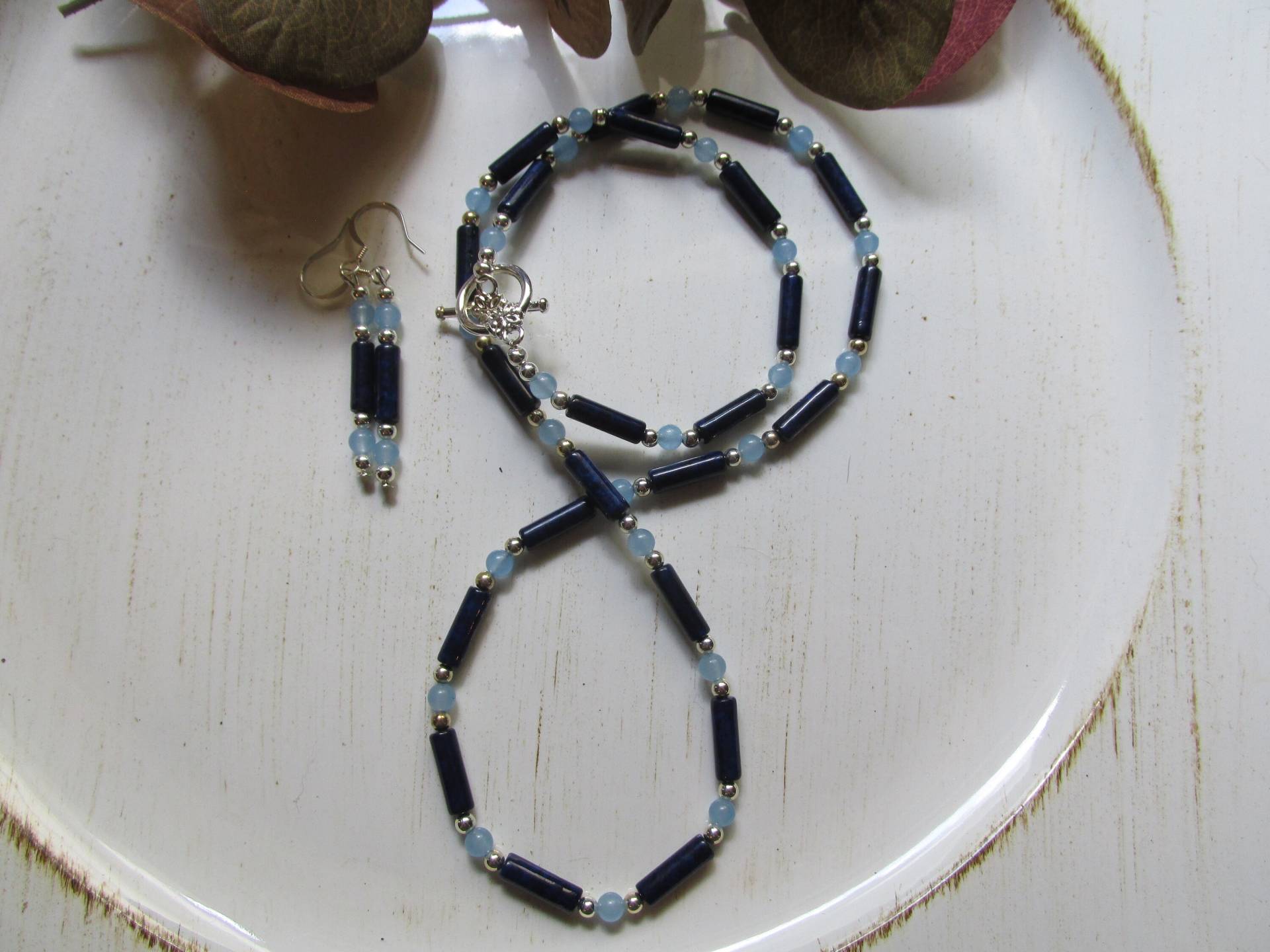 Aquamarin Und Blauer Flussstein Halskette Ohrringe Geschenk Für Sie, Elegant, Einzigartig, Frauen, Schwester, Stilvoll, Boho, Chic Aquamarin Und Blauer Flussstein Halskette Ohrringe Geschenk Für Sie, Elegant, Einzigartig, Frauen, Schwester, Stilvoll, Boho, Chic von KingJewelryByRebecca