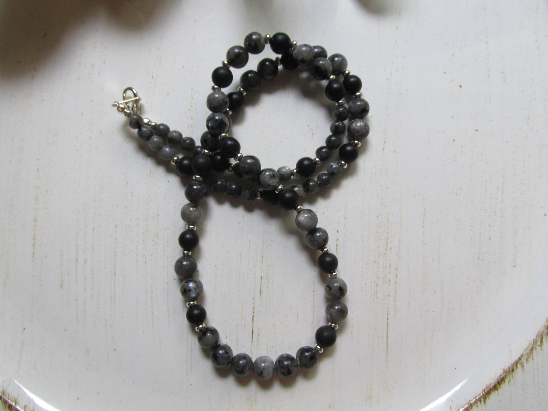 Natürlicher Labradorit Und Schwarzer Onyx Halskette Geschenk Für Sie, Einfach, Perlen, Handgemacht, Edelstein, Elegant, Damen, Lässig, Vielseitig Natürlicher Labradorit Und Schwarzer Onyx Halskette Geschenk Für Sie, Einfach, Perlen, Handgemacht, Edelstein, Elegant, Damen, Lässig, Vielseitig von KingJewelryByRebecca