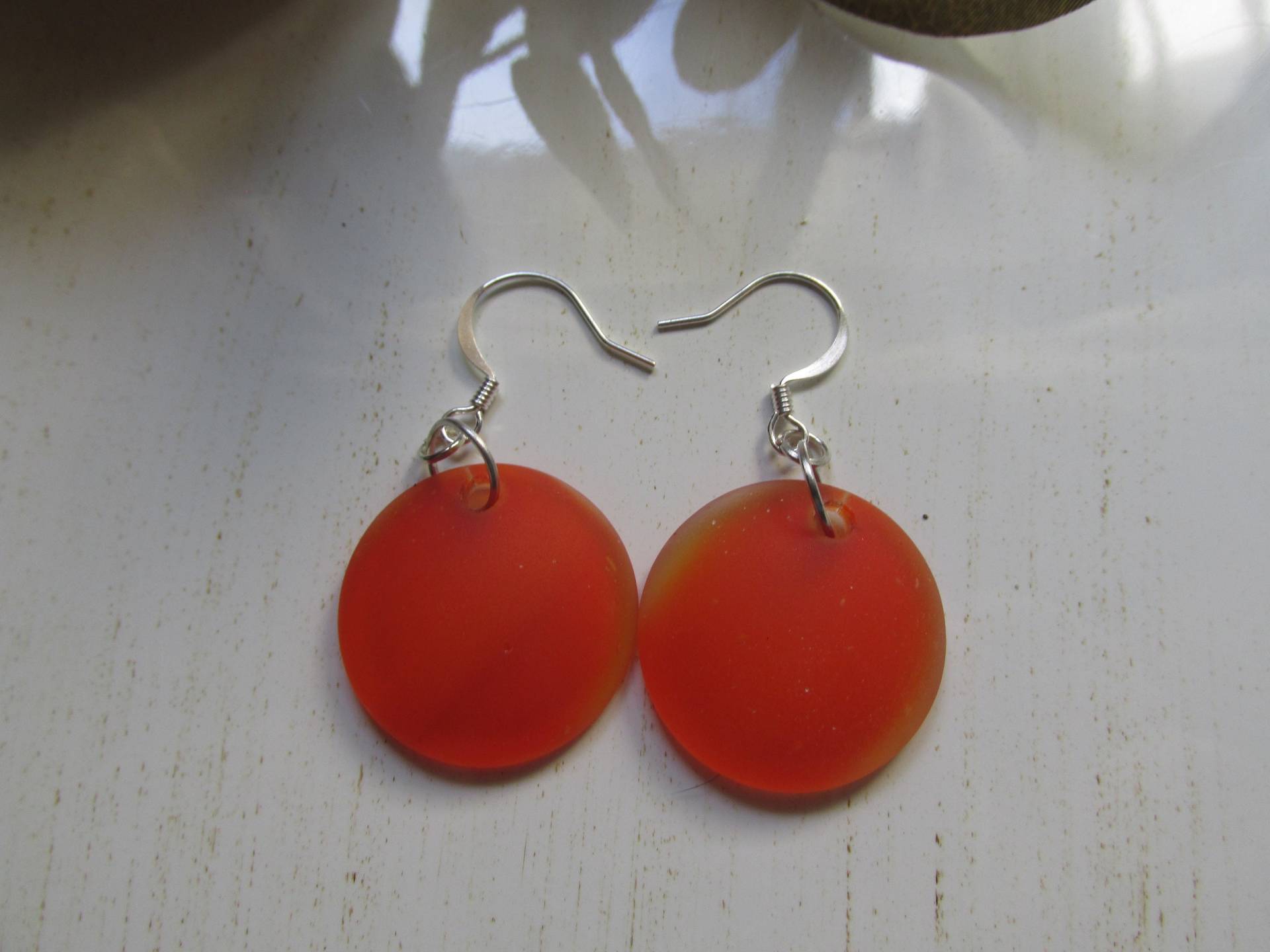 Orange Seeglas Ohrringe, Geschenk Für Sie, Strandglas, Boho, Stilvoll, Elegant, Recycelt, Halloween Orange Seeglas Ohrringe, Geschenk Für Sie, Strandglas, Boho, Stilvoll, Elegant, Recycelt, Halloween von KingJewelryByRebecca