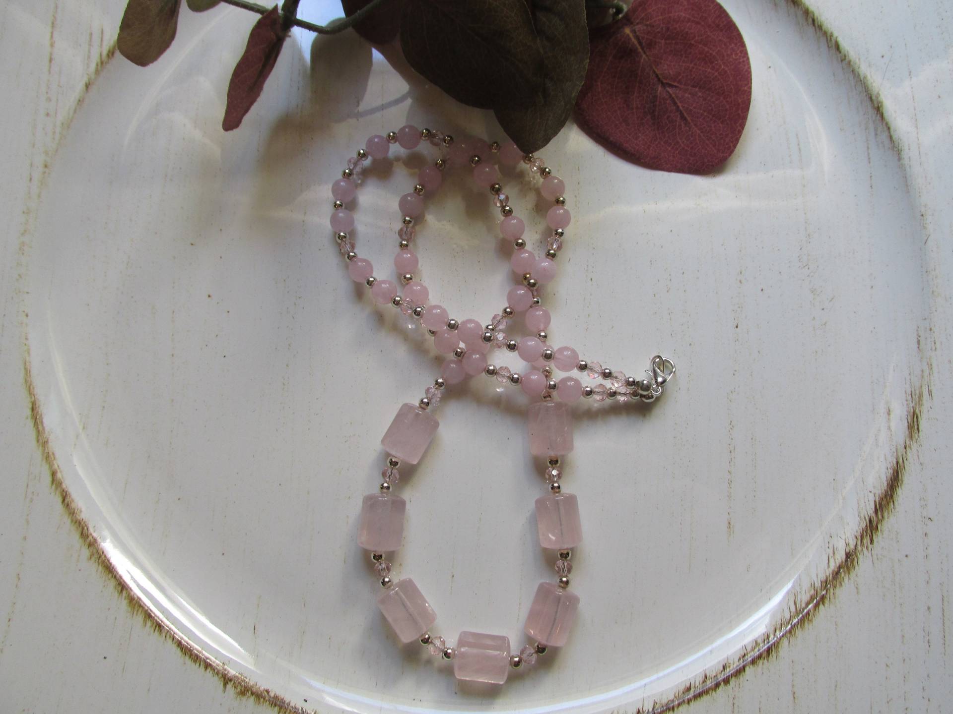 Rosenquarz Halskette Geschenk Für Mama, Statement Stück, Geburtstag Geschenk, Herz Heilstein, Herzchakra, Schwester Rosenquarz Halskette Geschenk Für Mama, Statement Stück, Geburtstag Geschenk, Herz Heilstein, Herzchakra, Schwester von KingJewelryByRebecca