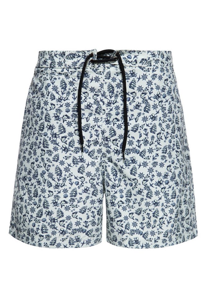 KingKerosin Badeshorts Sailor mit Oldschool-Sailor-Motiven von KingKerosin