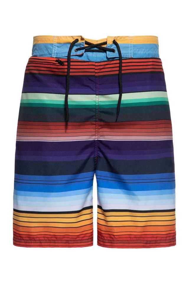KingKerosin Badeshorts mit Blockstreifen-Look von KingKerosin