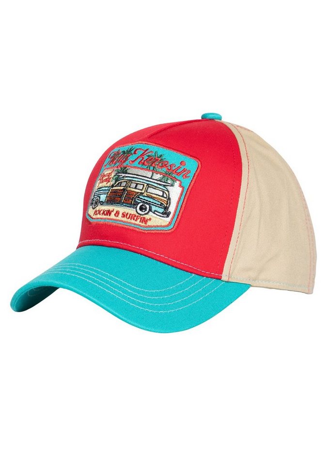 KingKerosin Baseball Cap Rockin & Surfin (1-St) im Surfer-Style von KingKerosin