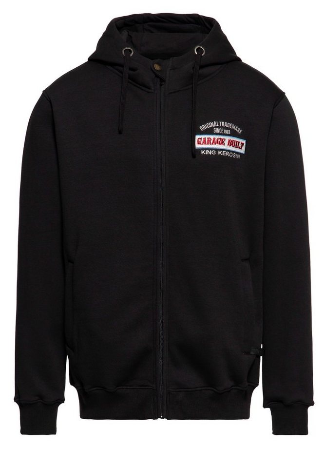 KingKerosin Kapuzensweatjacke Garage Built (1-tlg) mit großem Rückenpatch von KingKerosin
