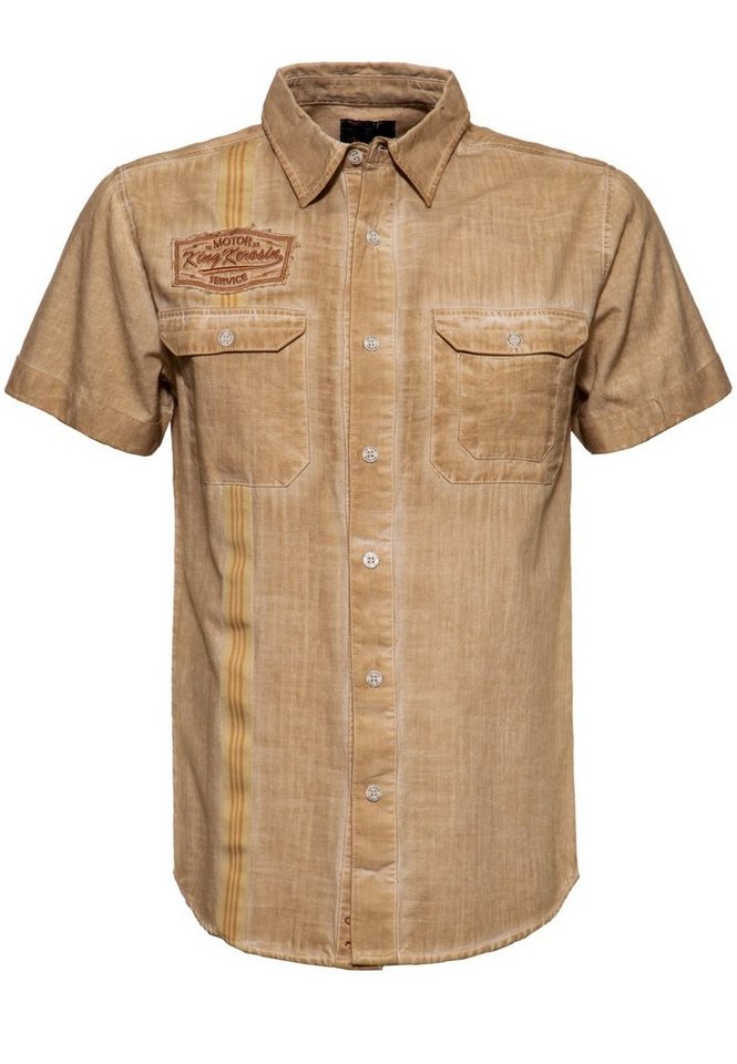 KingKerosin Kurzarmhemd Motor Service im Workwear-Style von KingKerosin