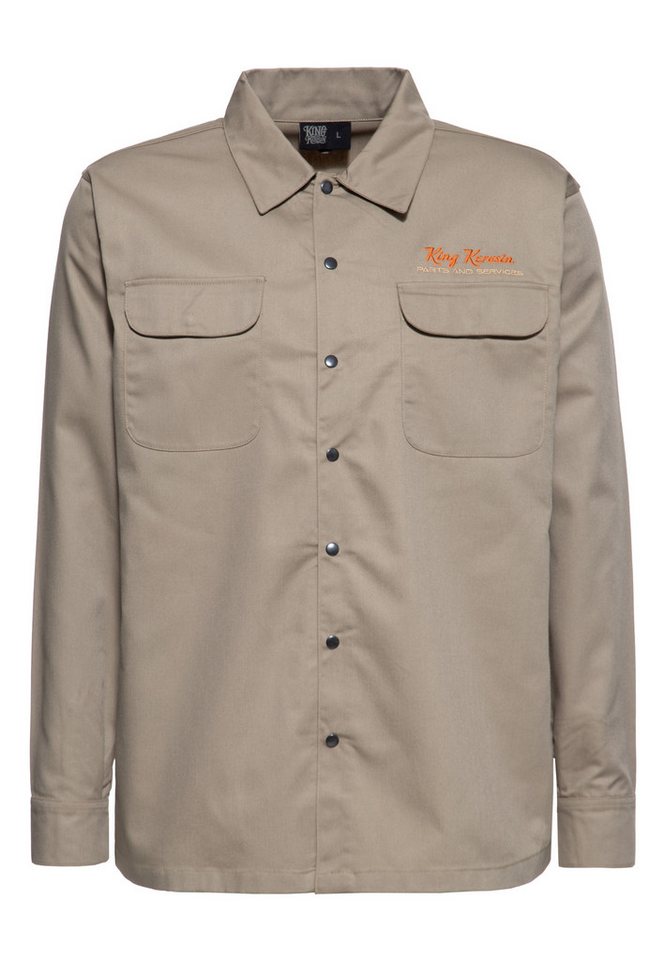 KingKerosin Langarmhemd Steel Beast mit Rückenstickerei von KingKerosin