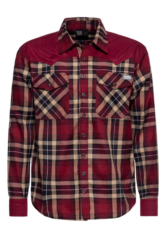 KingKerosin Langarmhemd im Western-Stil von KingKerosin