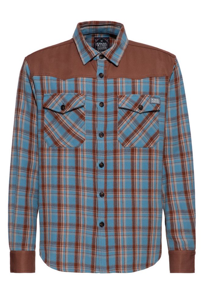 KingKerosin Langarmhemd mit Schulterpasse von KingKerosin