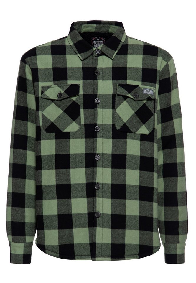 KingKerosin Langarmhemd mit Teddyfutter von KingKerosin