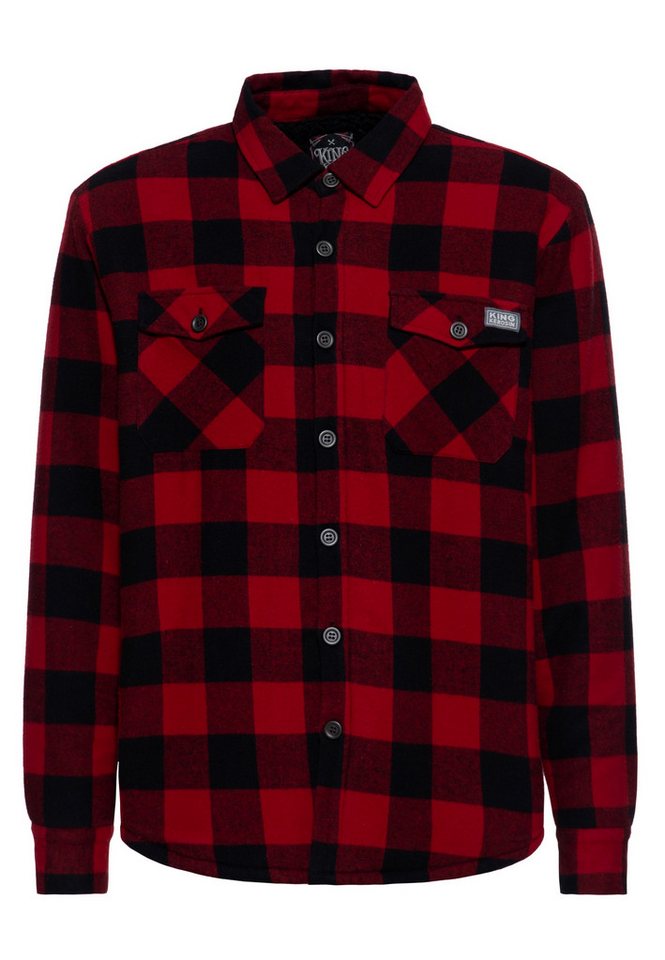 KingKerosin Langarmhemd mit Teddyfutter von KingKerosin