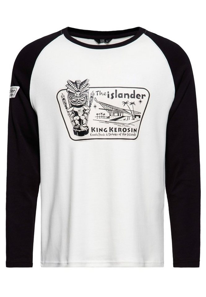 KingKerosin Longsleeve The Islander mit Raglanärmel von KingKerosin