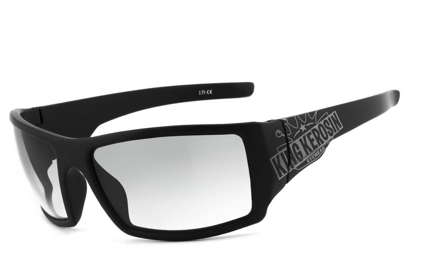 KingKerosin Motorradbrille KK220, Steinschlagbeständig durch Kunststoff-Sicherheitsglas von KingKerosin