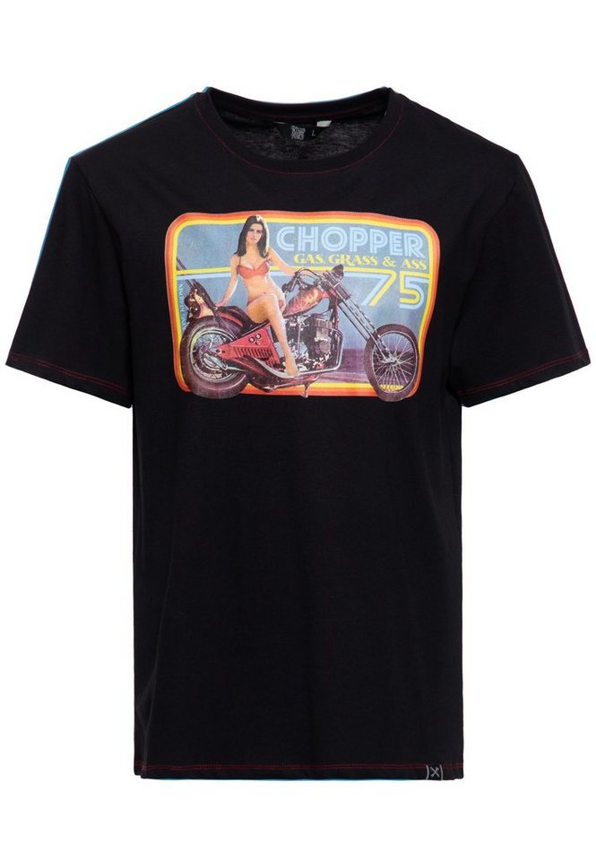 KingKerosin Print-Shirt Chopper (1-tlg) mit Front Print von KingKerosin