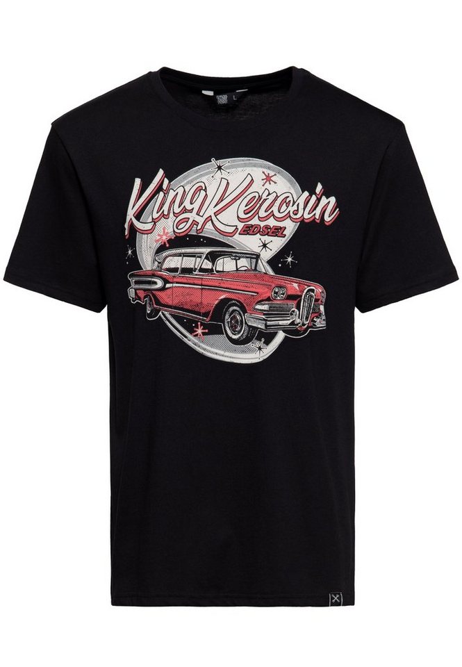 KingKerosin Print-Shirt Edsel (1-tlg) mit Classic Car - Artwork von KingKerosin