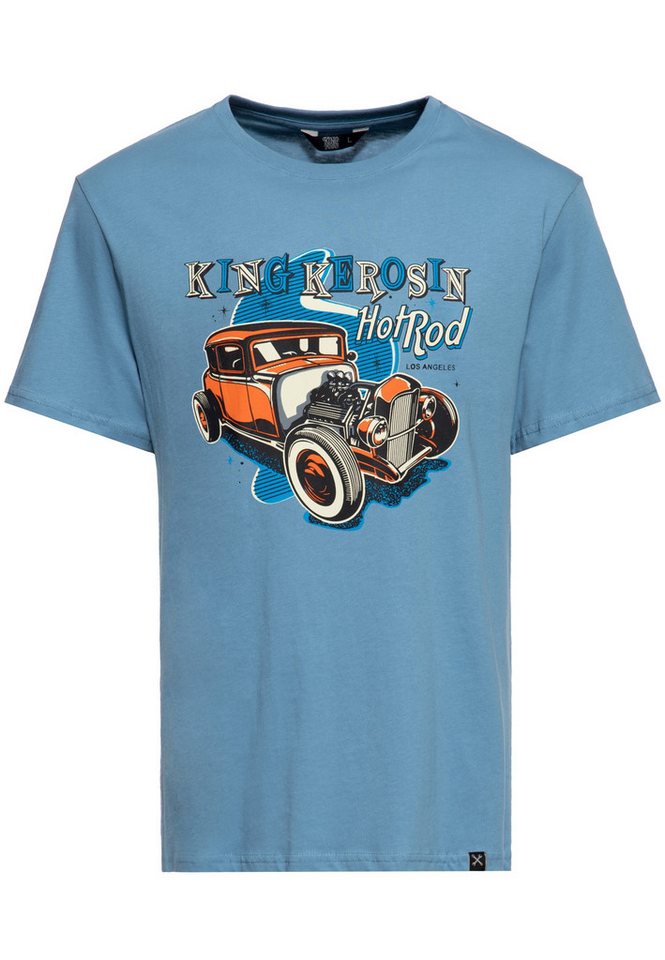 KingKerosin Print-Shirt Hot Rod (1-tlg) mit Artwork-Print von KingKerosin