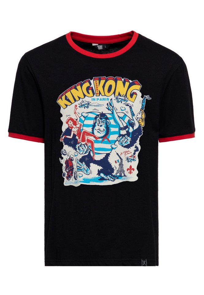 KingKerosin Print-Shirt Paris (1-tlg) mit Artwork-Motiv von KingKerosin