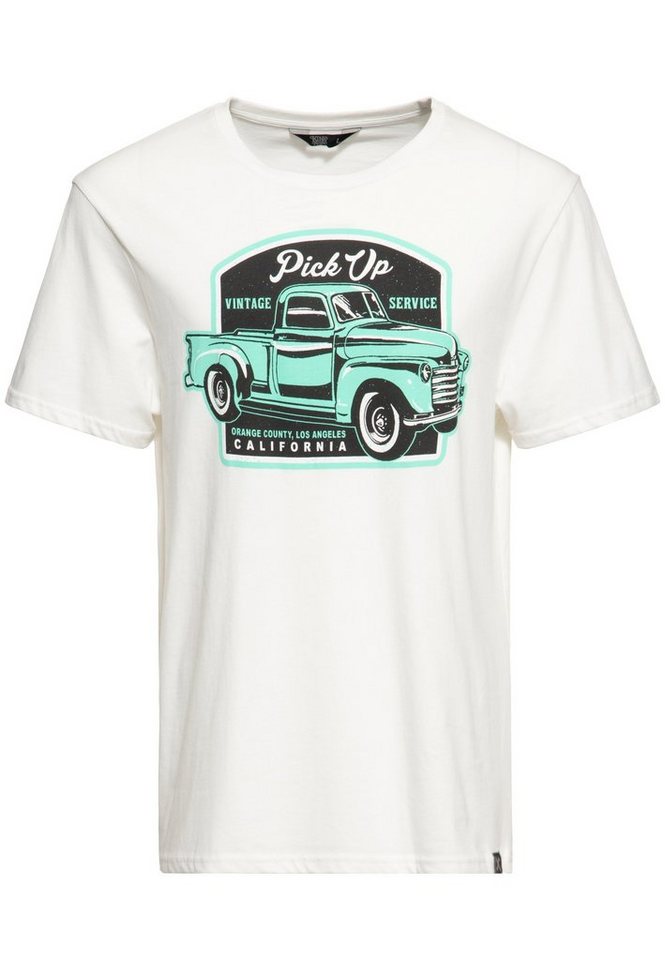 KingKerosin Print-Shirt Pick Up (1-tlg) Front Print im Vintage Muscle-Car Design von KingKerosin